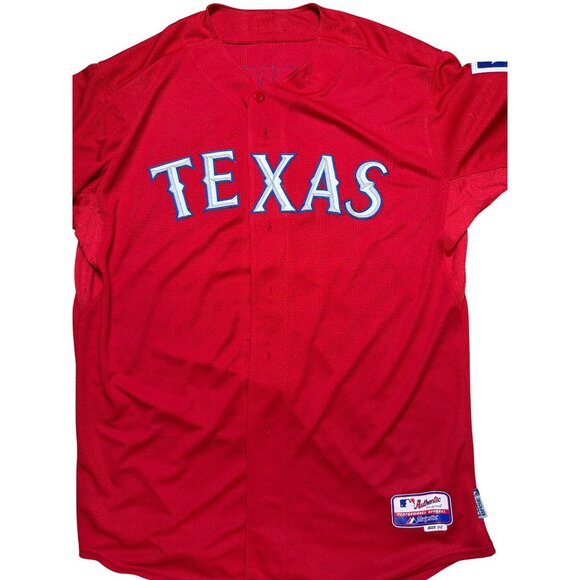 TEXAS RANGERS Majestic MLB Jersey #11 YU DARVISH Size 52 Red Stitched Logo NWT - Picture 3 of 11